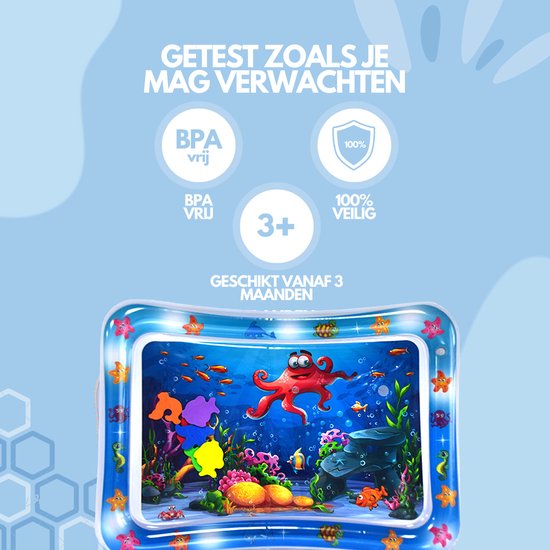Spoused Waterspeelmat - Watermat - Speelmat baby - Speelkleed baby - Tummy Time - Luxe Geschenkdoos