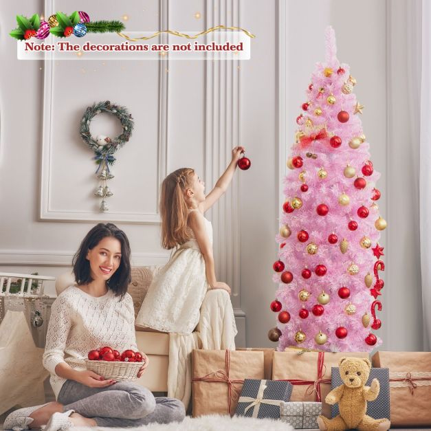 Coastway Verlichte Kunstkerstboom met 475 Takpunten - 250 Witte LED Verlichting - 180x55cm
