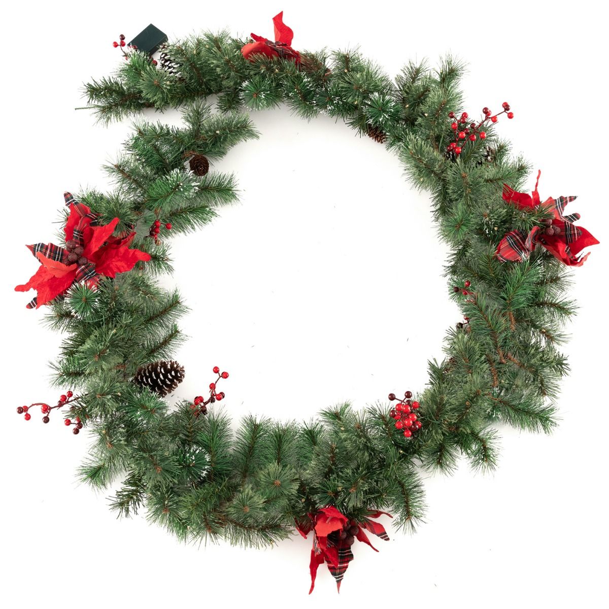 Coast Kerstslinger met Verlichting 270 cm – Warmwit – Groen Rood – Binnen en Buiten