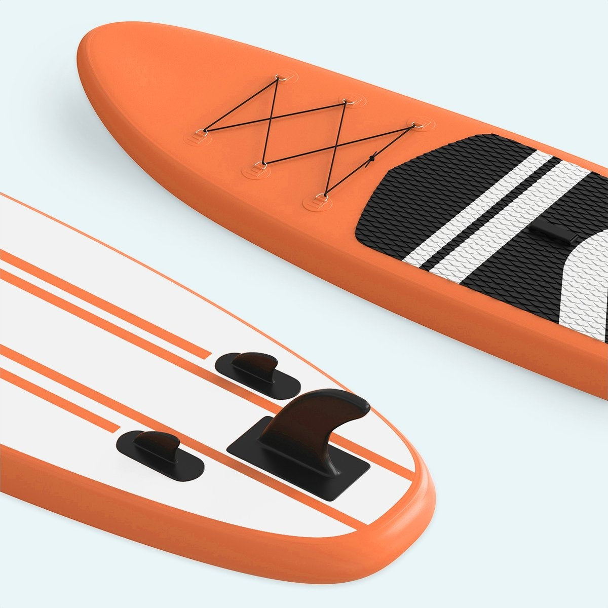 LifeGoods - SUP Board & Opblaasbaar Paddle Board - 320x81 cm - Oranje PVC - Stabiel & All-round - Inclusief Complete Set - Maximaal Draaggewicht 135 kg