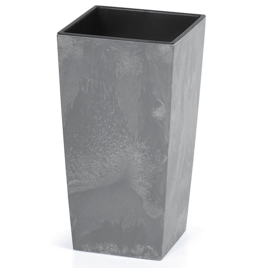 Prosperplast Bloempot Beton Design 91L Antraciet, 40 x 40 x 75 cm