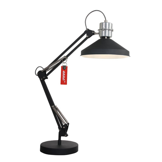 Anne Lighting Zappa - Tafellamp Industrieel - Zwart - H:80cm - Ø:18cm - E27 - Voor Binnen - Metaal - Tafellampen - Bureaulamp - Bureaulampen - Slaapkamer - Woonkamer - Eetkamer