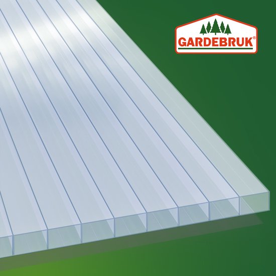 14x Polycarbonaat Platen - UV-Bestendig 60,5x121cm 10,25m² - Transparant