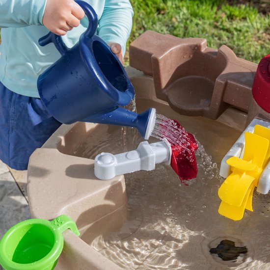 Step2 Pump & Splash Discovery Watertafel – Met waterpomp en 8 accessoires – Waterspeeltafel voor peuters – Buiten speelgoed vanaf 2 jaar – Activiteitentafel met water voor de tuin / buiten