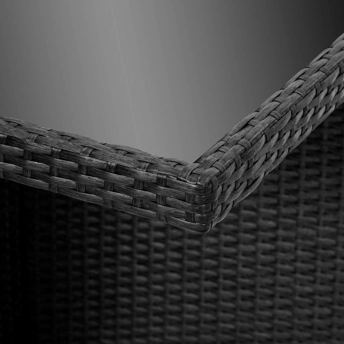 Tectake® Glazen tafelplaten voor loungemeubel - Alleen de 4 glasplaten