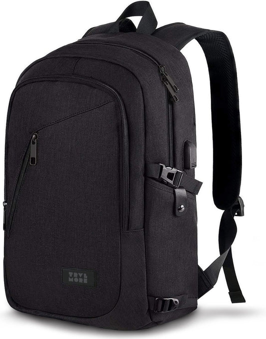 TRVLMORE Rugzak - 25L - 15,6 inch - Laptop Rugtas - Schooltas - Unisex - Spatwaterdicht Zwart