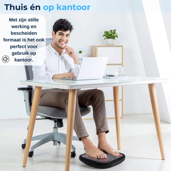 Health Bay® Voetmassage Apparaat - Verwarmde Shiatsu Massage - Voetmassage Apparaat Bloedsomloop - Wasbare Hoes - Infrarood Verwarming -