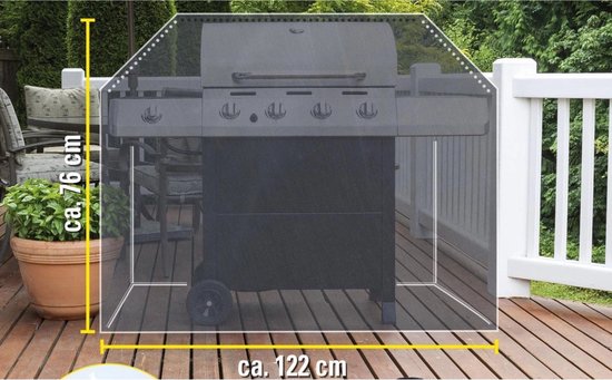 BBQ hoes - afdekzeil voor barbecue - 122X71X76cm