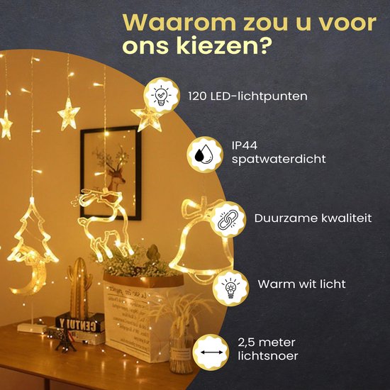 Giftmas LED Slinger kerstverlichting met verschillende figuurtjes - 2.5Meter