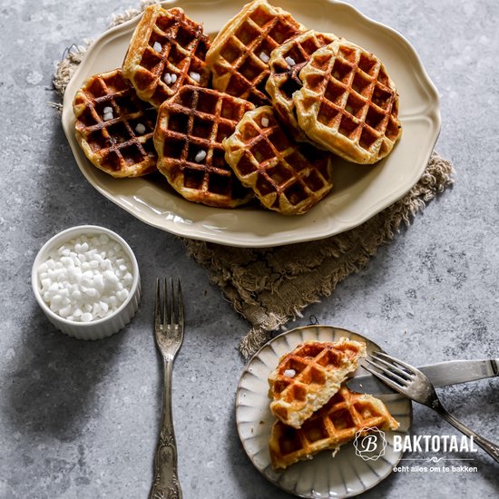 Princess Wafelijzer - 132406 Wafelijzer Flip – 2 wafels – Roteerfunctie - Wafelijzer - Anti-aanbaklaag - Belgische wafels