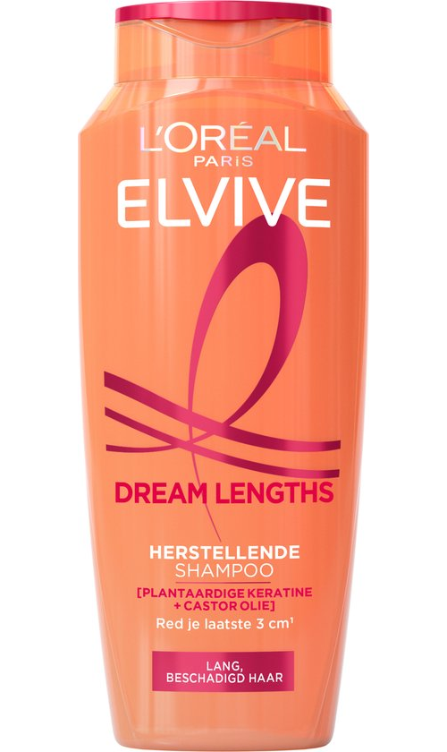 L'Oréal Paris Elvive Dream Lengths Shampoo - Voor lang, beschadigd haar - Herstellende shampoo - 250 ml