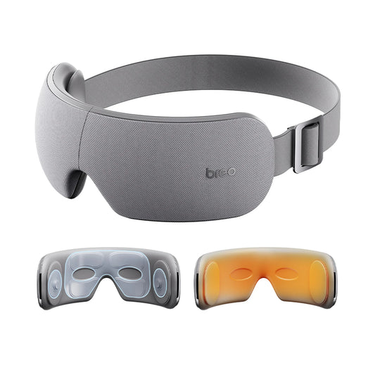 Breo EM005 Oog- en Slaapmasker Massager met Warmte – Luchtcompressie, Tempelmassage, USB-C – Zwart