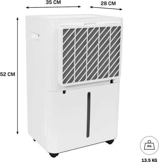 VONROC Luchtontvochtiger – 20L/dag – 4,5L watertank – Wifi & app-bediening – HEPA & Carbon Luchtfilter