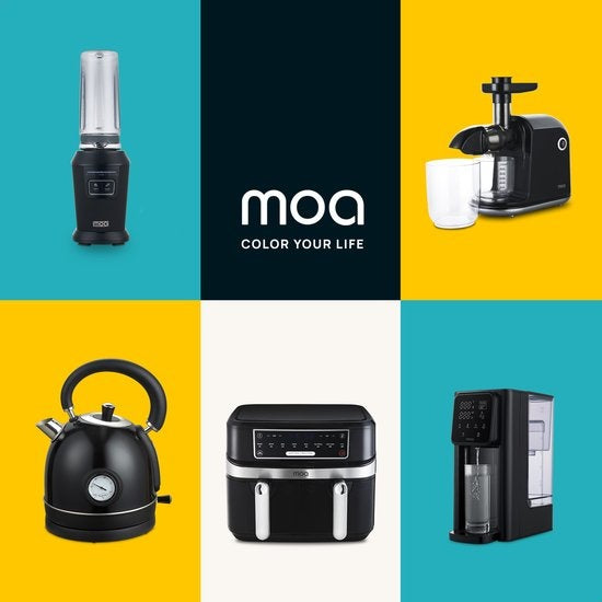 MOA Heetwaterdispenser – Instelbare Temperatuur – Kunststof - BPA-vrij - 2600 W – 3 Liter – Zwart