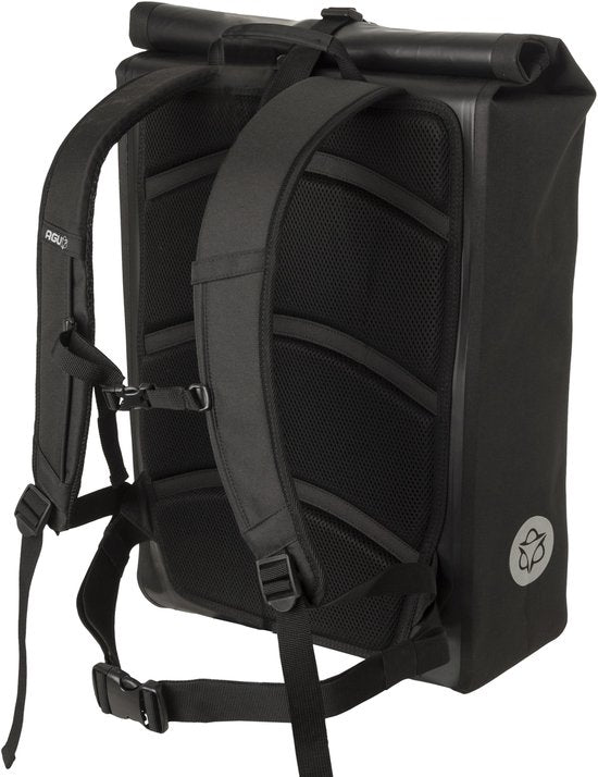 AGU Shelter - Koerier Rugzak - Fietskoerier Backpack - 40L - 100% Waterdicht - 3M Reflectie - 14 inch Laptopvak - Zwart