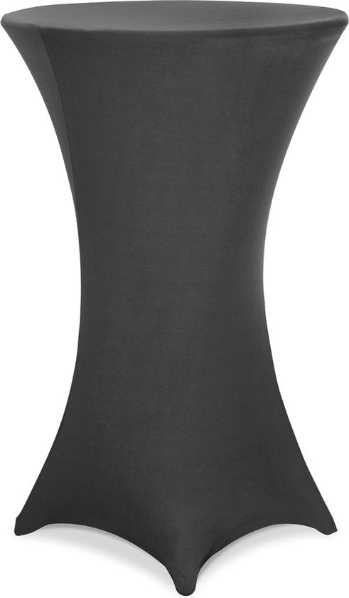 Statafelrok – 5 Stuks Ø 70-75cm Stretch - Antraciet