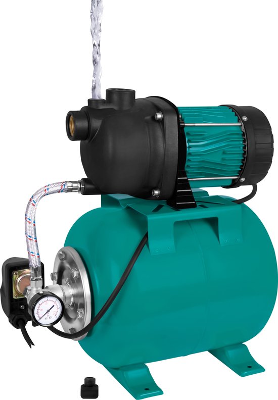 VONROC Hydrofoorpomp / hydrofoorset met drukschakelaar - 800W - 3300l/h - 19L tank - Kunststof pomphuis