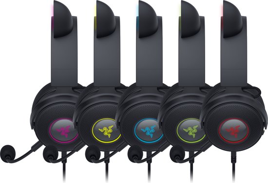 Razer Kraken Kitty V2 Pro - Gaming Headset - 7.1 Surround - RGB - Zwart - PC, MAC & Playstation
