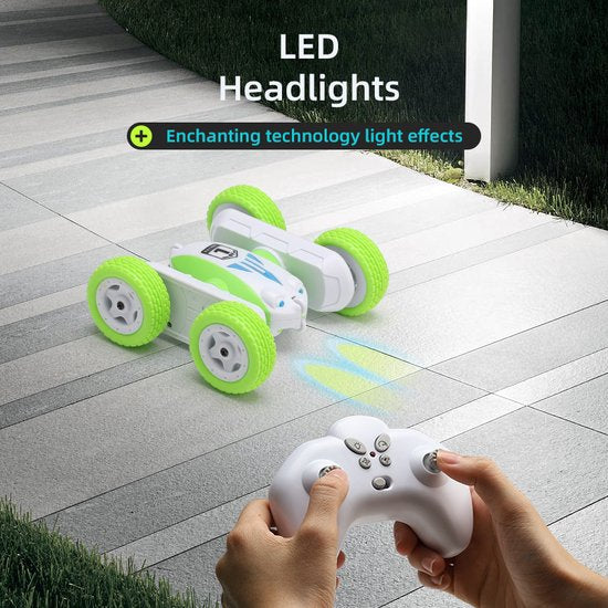 Fuegobird RC Auto - Mini Stunt op afstand bestuurbare auto - blauw