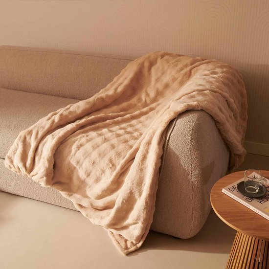 Duux Yentl Bubble Elektrisch Warmtedeken 200x200 cm - 9 standen - Beige