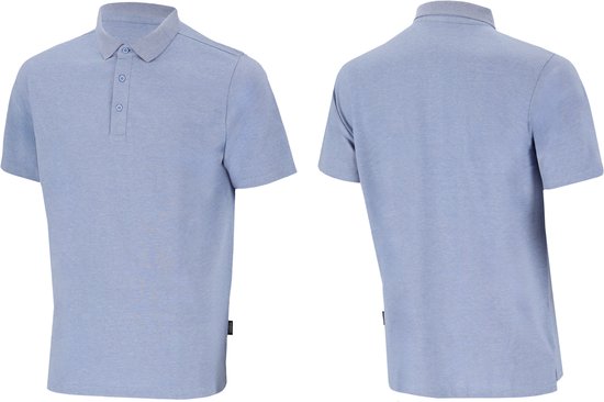 Bamboo Elements - Polo Shirt Heren - Licht Blauw M - Polo Heren - Korte Mouw - Pique Stof - T Shirt Heren - Bamboe