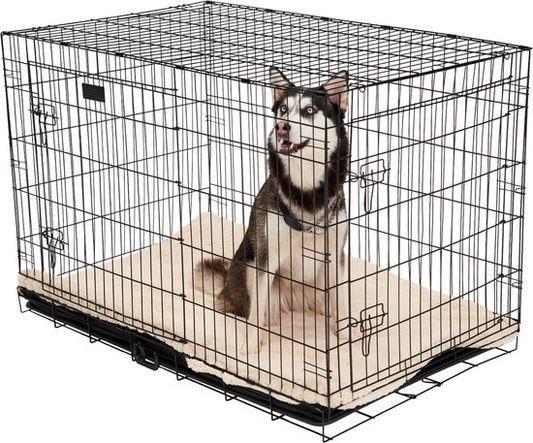 Brixy Hondenbench - Bench Voor Honden - Maat XXL - Opvouwbaar - 122 x 76 x 84 CM - 2 Deuren - Zwart
