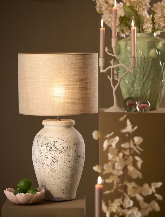 Light & Living VULSINI Lampvoet Ø28x50 cm antiek grijs