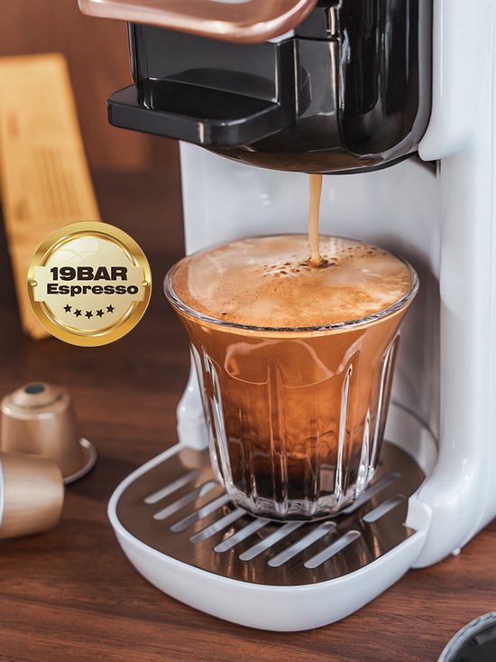 Hibrew H2B 5-In-1 Capsulemachine Voor Nespresso Lavazza Met Multifunctionele Functies