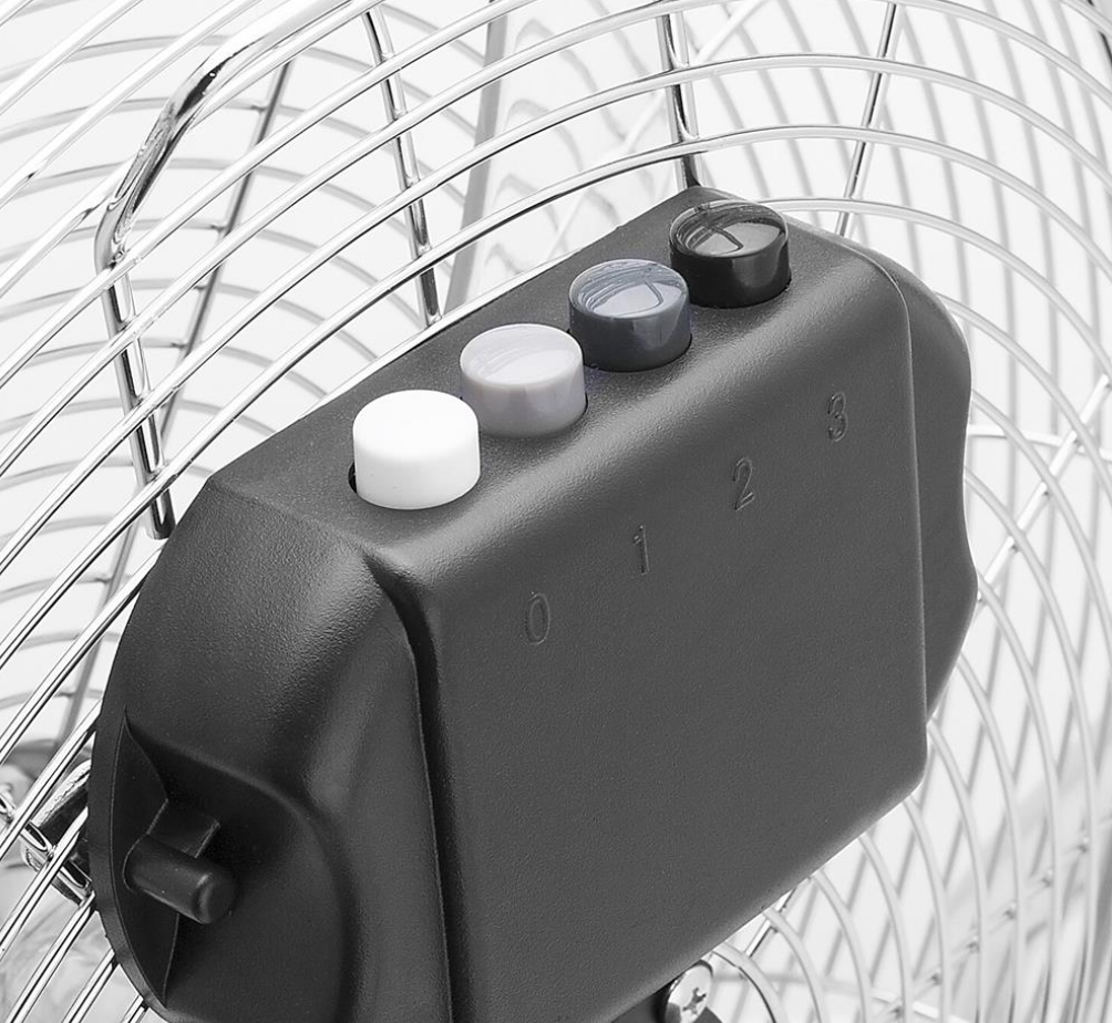 Tristar PD-3897 Metalen Boxventilator 40 cm - Metallic Zilver - 3 Snelheden