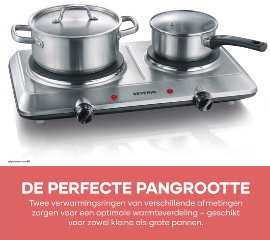 Severin DK 1014 Dubbele kookplaat