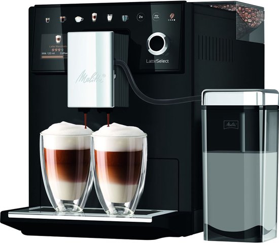 Melitta Latte Select volautomatische Espressomachine 630-212 zwart