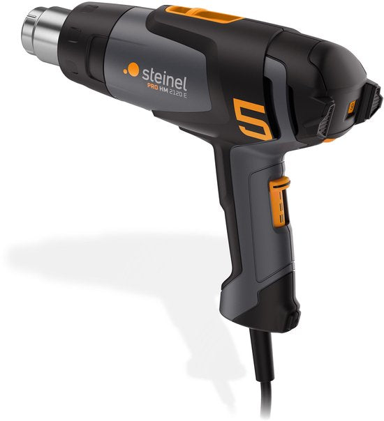 Steinel Heteluchtpistool HM 2120 E - 2200W - Verfafbrander - Temperatuur instelbaar van 80-630°C - Luchtvolume instelbaar van 150-500l/min - incl. koffer en diverse mondstukken