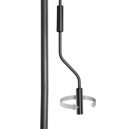 tectake Taija Klemzonnescherm 208 x 310 cm – Balkon- en Terraszonwering – UV-bescherming 50+ – Zonder Boren – Polyester – Antraciet