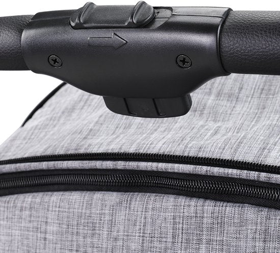 NilaFee™ MaxComfort - Buggy - Tot 25 kg - Plooibuggy - Kinderwagen - Inklapbaar - Vlek en waterafstotend - Grijs