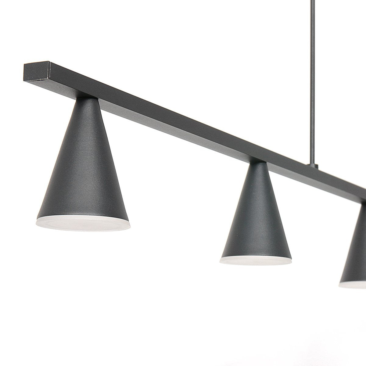 Hanglamp Vortex 3066ZW Zwart 5 lichts lichtkleur instelbaar in hoogte verstelbaar kunststof/metaal Steinhauer