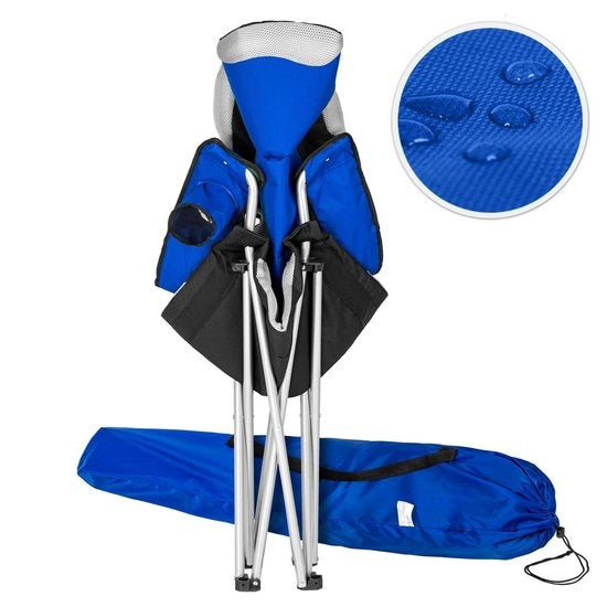 Tectake Stoel Basic Campingstoel - Blauw;Zwart