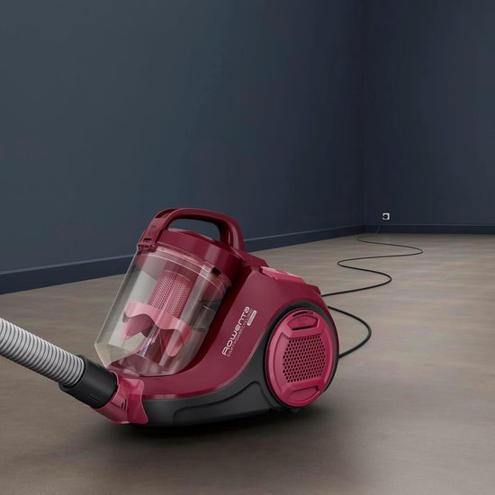 Rowenta Swift Power Cyclonic - Compacte stofzuiger zonder zak - 900W - Bordeaux Rood