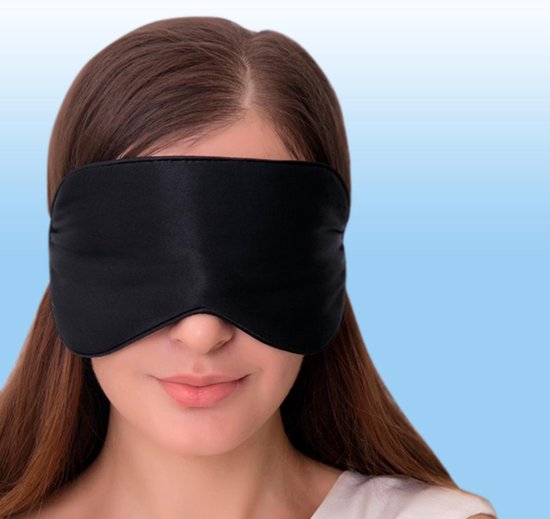 Northwall Premium Zijden Slaapmasker met Oordopjes - 100% Verduisterend Oogmasker - Verstelbaar - Zwart