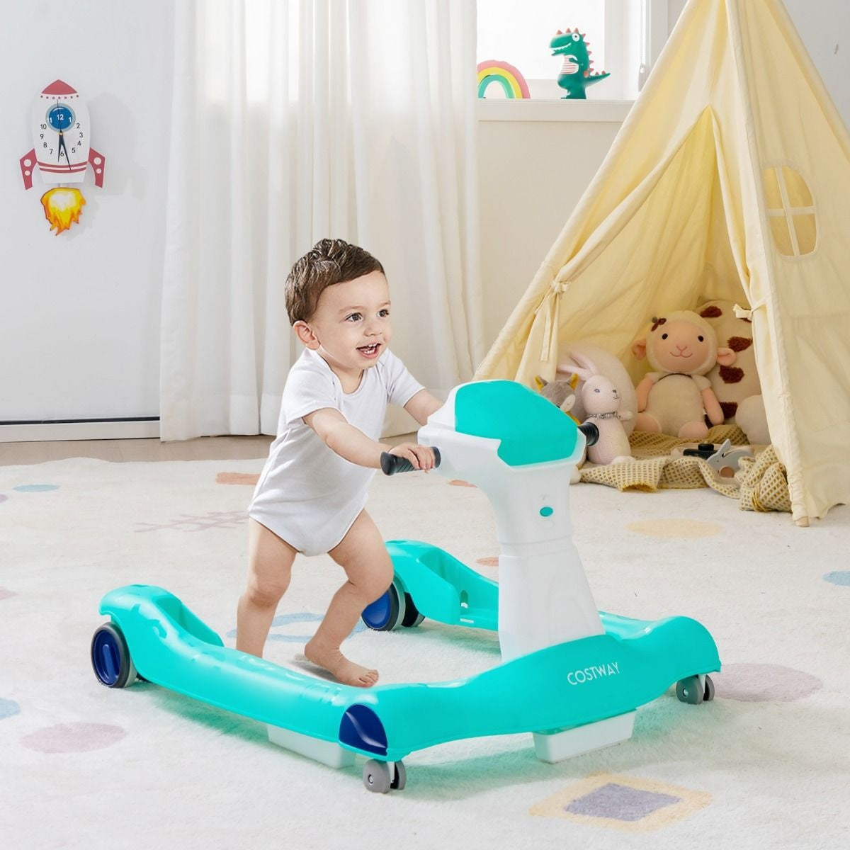 Coast Baby Loopfiets met Muziek - Zwart - 6-18 Maanden