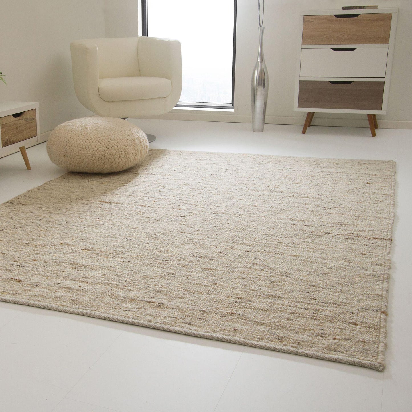 Steffensmeier Landshut Handwebkleed 200x290 cm - Beige