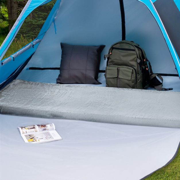 Coast Campingmat - Traagschuim - Oprolbaar - 183 x 63 x 7 cm - Grijs
