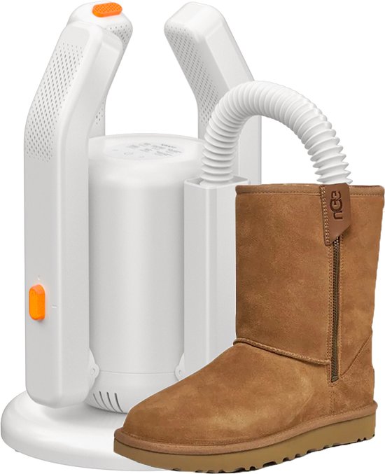 KRAFT Schoenendroger Pro XL - 2 Paar Schoenen Drogen - UV Sterilisatie - Rozenzout Geurverwijderaar - Schoenverfrisser - 2 Slangen voor Lange Schoenen - Schoendroger Laarzen