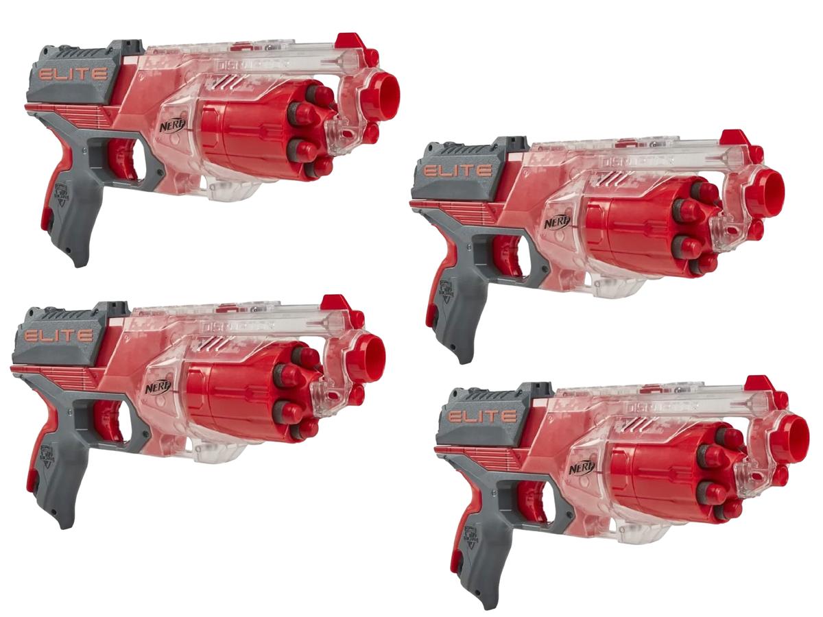 Nerf N-Strike Elite Disruptor Blaster - 6 Pijltjes - Afmetingen 32 x 8 x 23 cm - Blauw