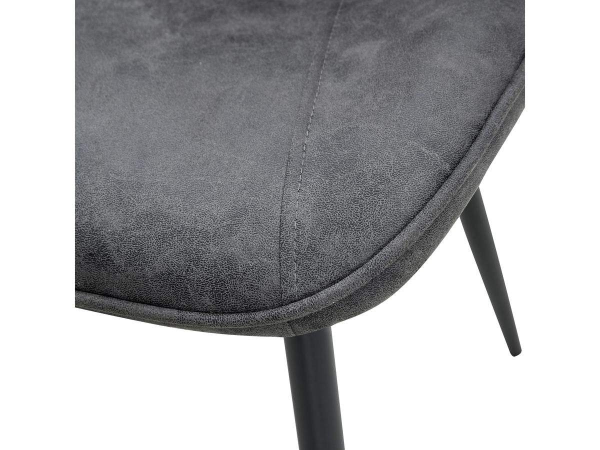 Multifurn Sten Eetkamerstoel - Microleder - Antraciet - Duopack
