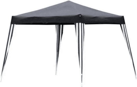 Handson Partytent - Paviljoen - EasyUp - 300 x 300 cm Grijs/Wit