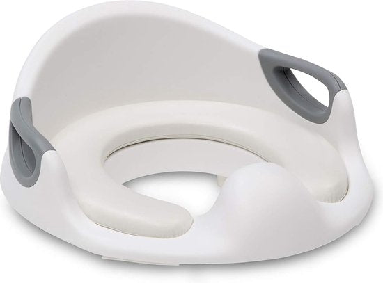 Universele toiletbril voor kinderen - Kindertoiletbril - WC verkleiner - Draagbare toiletbril met handvatten - Antislip - Wit