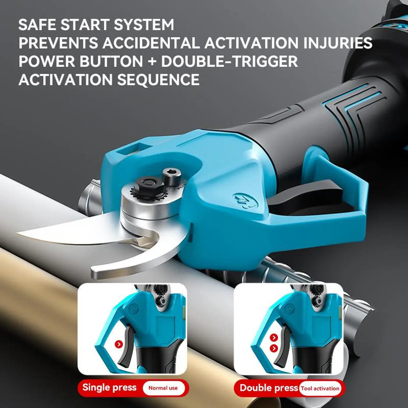 Flora Guard Snoerloze Elektrische Snoeischaar 35 mm - 2x 3000 mAh Batterijen - Krachtige Tuinschaar voor Dikke Takken en Bomen