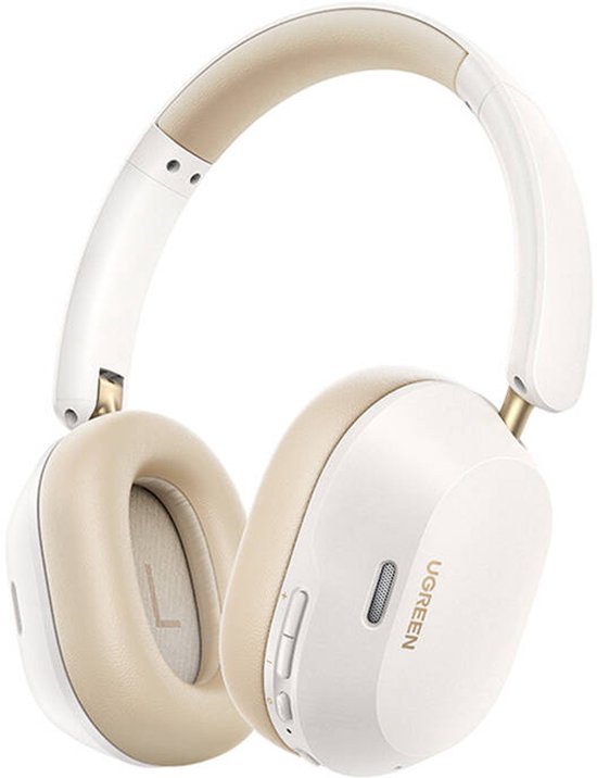 Ugreen Hitune Max 5C Draadloze Hoofdtelefoon, Hybride Anc, Bluetooth 5.4 (Wit)