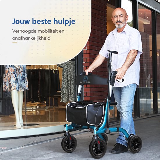 SafeLife Rollator Opvouwbaar met zitfunctie - voor binnen en buiten