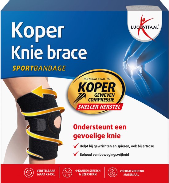 Lucovitaal Brace Knie Koper